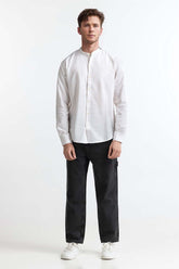 Beige Solid Casual Shirt MN-CS-SS24-043